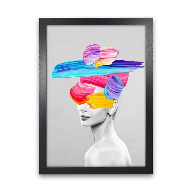 Beauty In Colours I - Print 17 Stories Size: 88cm H x 64cm W x 3cm D, Frame Option: Black Framed on Productcaster.