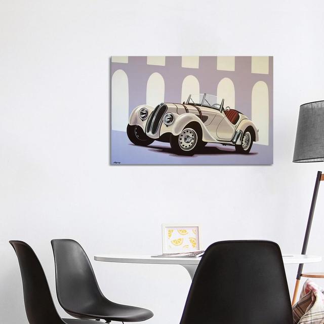 BMW 328 Roadster 1936 by Paul Meijering - Wrapped Canvas Painting Williston Forge Size: 66.04cm H x 101.6cm W x 3.81cm D on Productcaster.