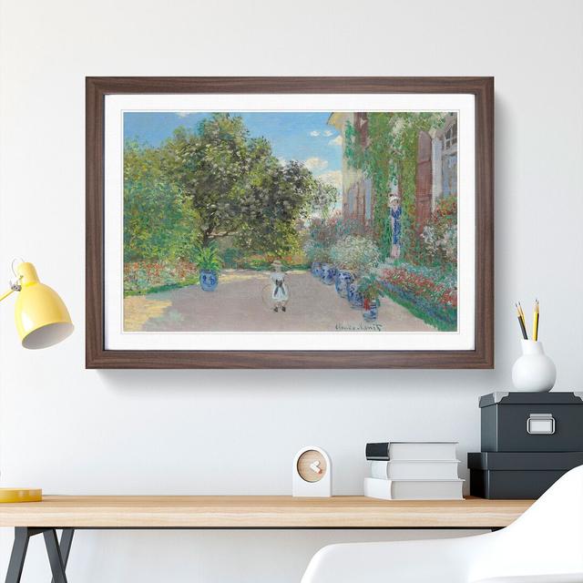 House at Argenteuil by Claude Monet - Picture Frame Painting East Urban Home Size: 36cm H x 48cm W x 2cm D, Frame Option: Walnut Framed on Productcaster.