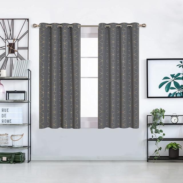 Malone Room Darkening Thermal Curtain (Set of 2) Fairmont Park Colour: Light Grey, Panel Size: Width 132 x Drop 160cm on Productcaster.