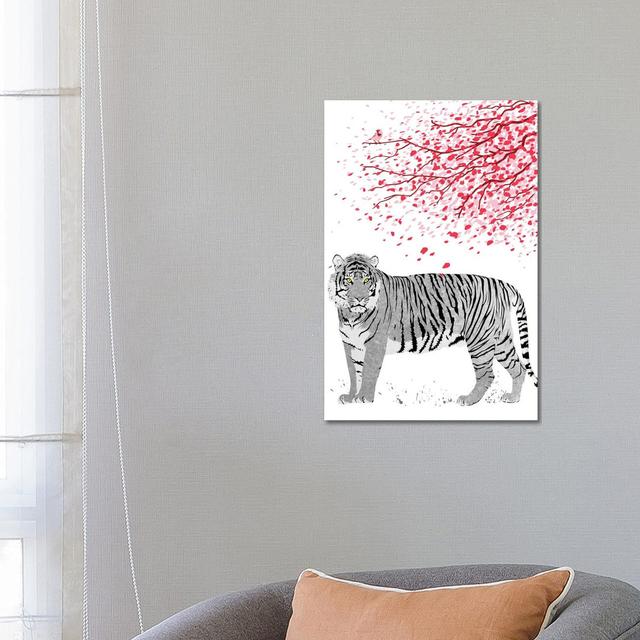 Cherrytree Tiger by Alberto Perez - Wrapped Canvas Print Latitude Vive Size: 66.04cm H x 45.72cm W on Productcaster.