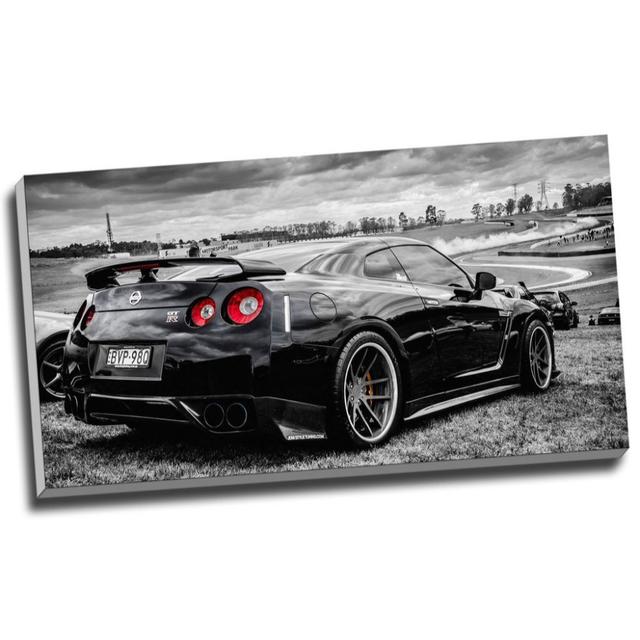 Nissan Skyline Gtr - Wrapped Canvas Photograph Panther Print on Productcaster.