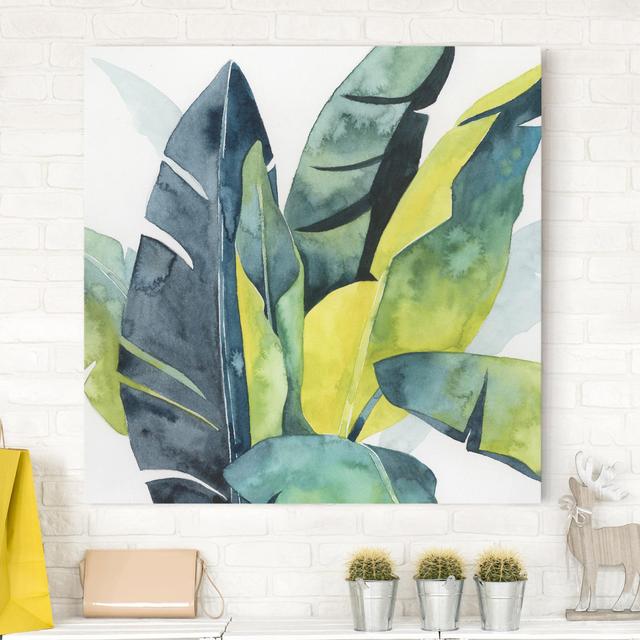 Leinwandbild Tropical Foliage – banana Sansibar Home Größe: 30 cm H x 30 cm B, Format: 260g/m² Canvas on Productcaster.