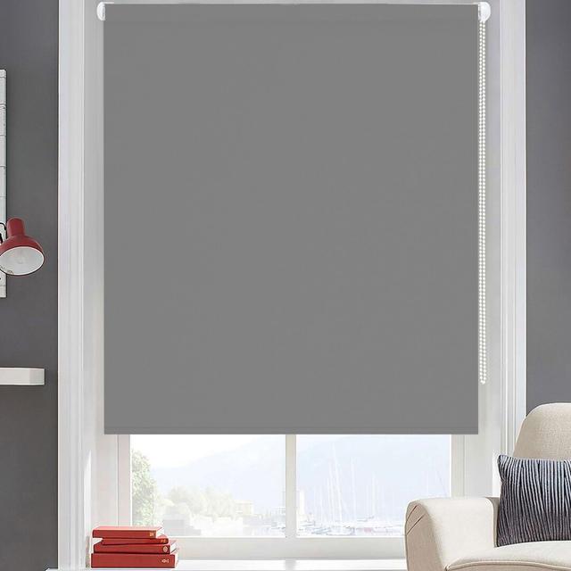 Beril Blackout Roller Blind Mercury Row Size: 260 cm L x 190 cm W on Productcaster.