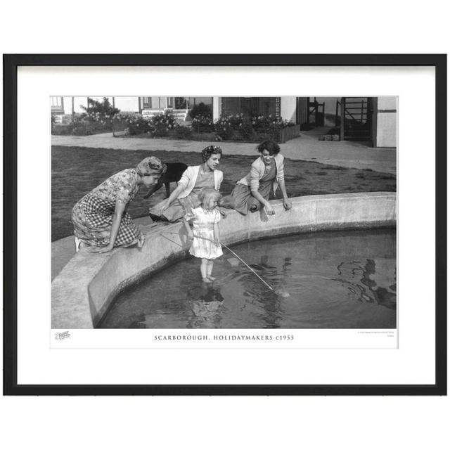 'Scarborough, Holidaymakers C1955' by Francis Frith - Picture Frame Photograph Print on Paper The Francis Frith Collection Size: 60cm H x 80cm W x 2.3 on Productcaster.