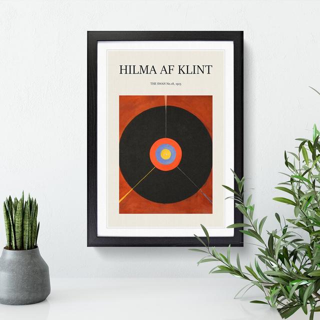 The Swan No.2 by Hilma Af Klint - Picture Frame Painting East Urban Home Frame Option: Black Framed, Size: 65cm H x 48cm W x 2cm D on Productcaster.