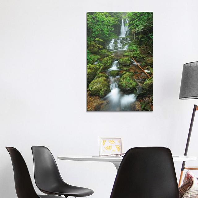 Canada, New Brunswick, Fundy National Park. Dickson Creek Waterfall Cascade by Jaynes Gallery - Wrapped Canvas Photograph Alpen Home Size: 101.6cm H x on Productcaster.