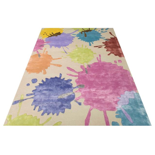 Splash Handmade Tufted Pink/Purple Area Rug Bakero Rug Size: Rectangle 140 x 200cm on Productcaster.