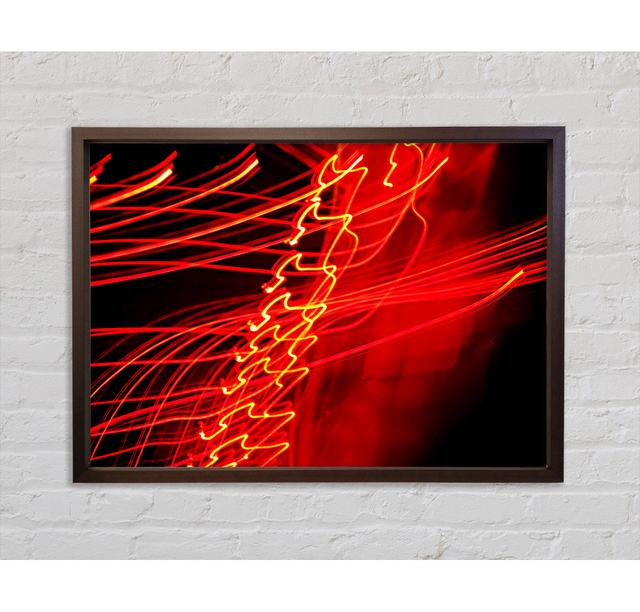 Red Distraction - Single Picture Frame Art Prints on Canvas Bright Star Size: 84.1cm H x 118.9cm W x 3.3cm D on Productcaster.