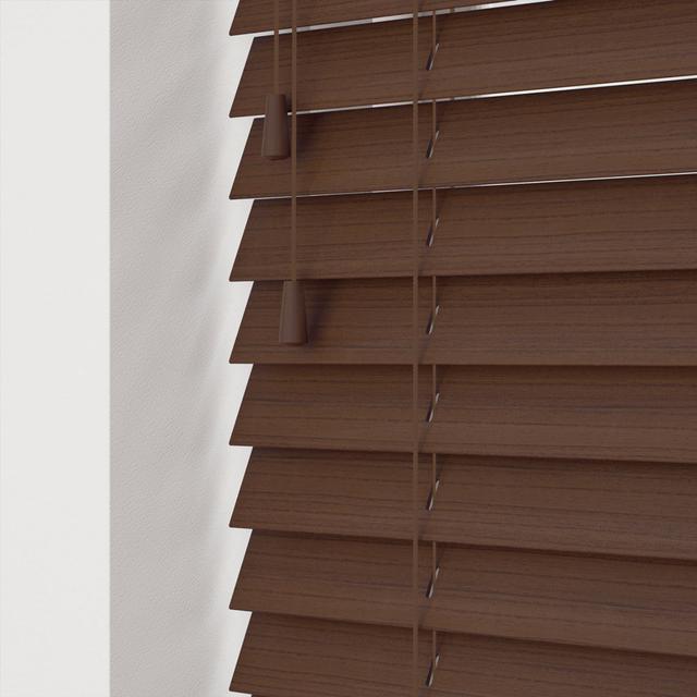 Semi-Sheer Venetian Blind Symple Stuff Finish: Chocolate, Size: 130 cm L x 260 cm W on Productcaster.