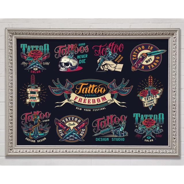 Tattoo Flash Art Studio - Print Bright Star Size: 59.7cm H x 84.1cm W x 3cm D on Productcaster.