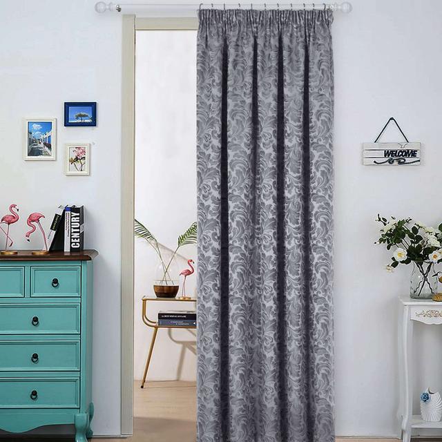 Melany Pencil Pleat Room Darkening Door Curtain Rosdorf Park Curtain Colour: Grey, Panel Size: 114 W x 213 D cm on Productcaster.