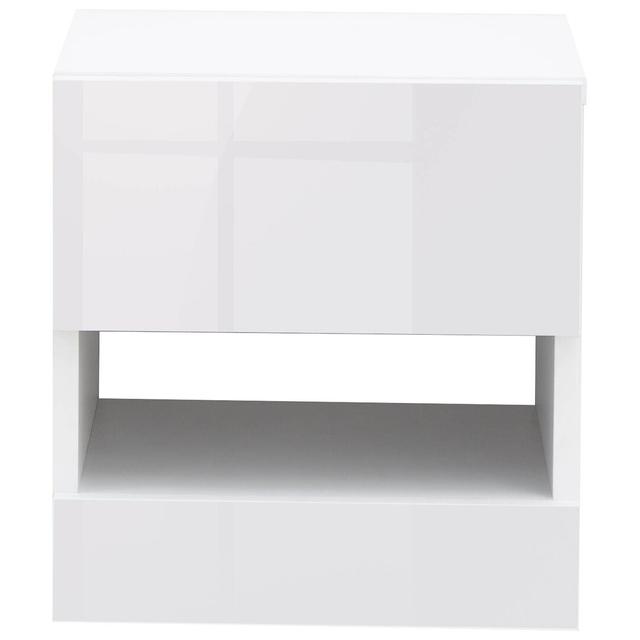 Flack Bedside Table (Set of 2) Metro Lane Colour: White on Productcaster.