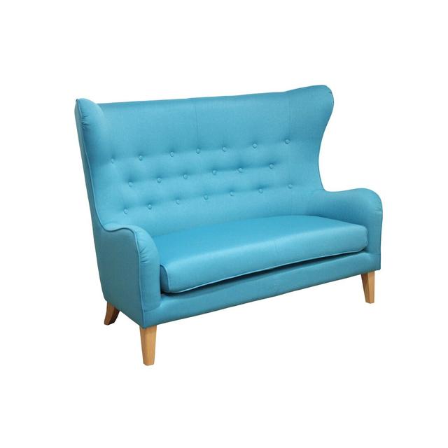 Zweiersofa Arcadius Brayden Studio Polsterfarbe: Blau on Productcaster.