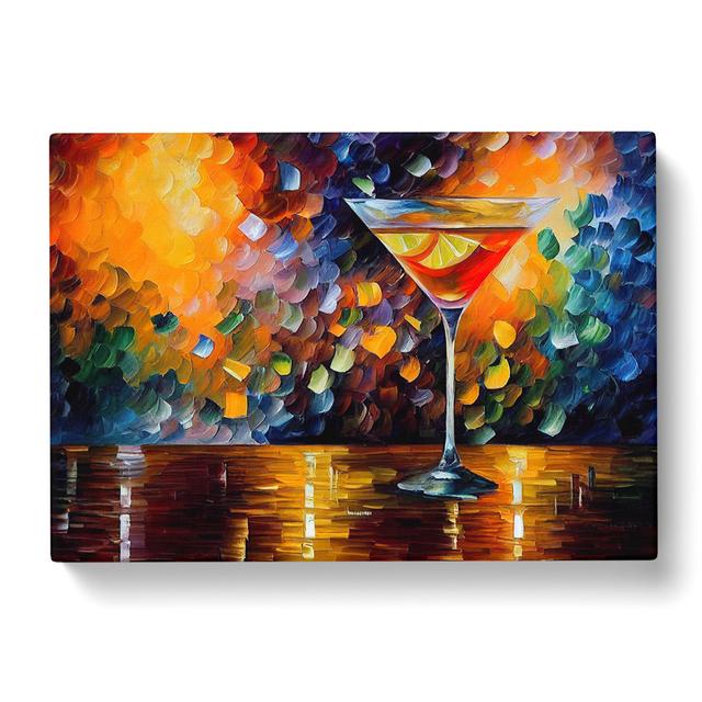 Cocktail Painting Vol.1 Abstract - Wrapped Canvas Painting Marlow Home Co. Size: 40cm H x 60cm W x 3cm D on Productcaster.