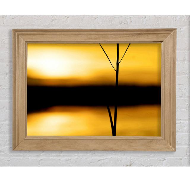 Golden Lake Reflections - Print Bright Star Size: 21cm H x 42cm W x 8cm D on Productcaster.