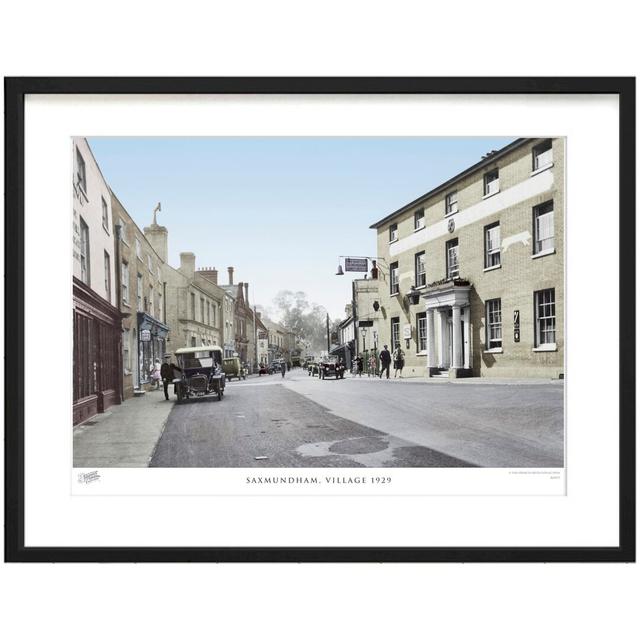 'Saxmundham, Village 1929' by Francis Frith - Picture Frame Photograph Print on Paper The Francis Frith Collection Size: 28cm H x 36cm W x 2.3cm D on Productcaster.