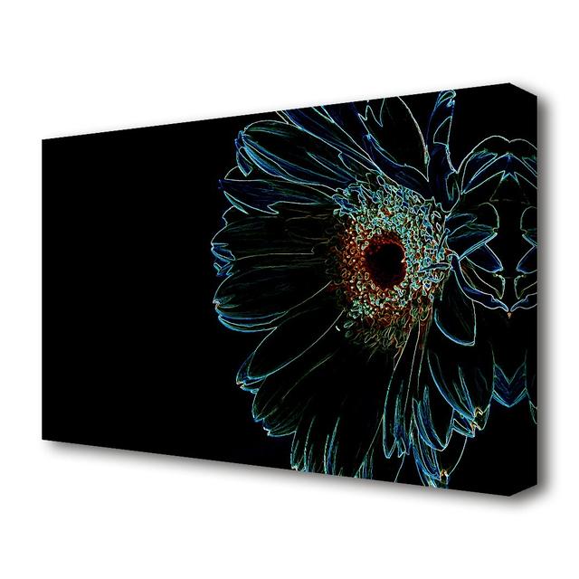 Night Flower Flowers Canvas Print Wall Art East Urban Home Size: 101.6 cm H x 142.2 cm W on Productcaster.