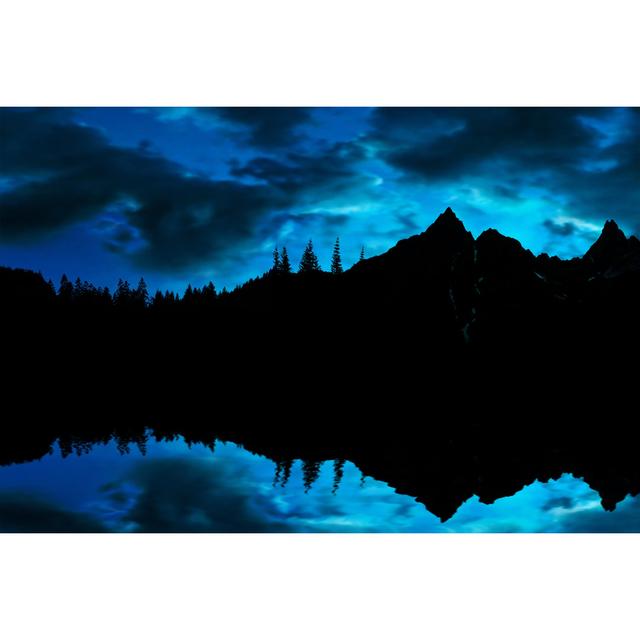 Mountain Lake Twilight by Sharply_done - Wrapped Canvas Art Prints Alpen Home Size: 51cm H x 76cm W x 3.8cm D on Productcaster.