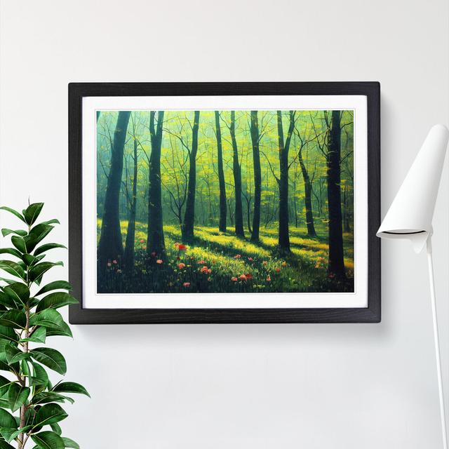 Pretty Spring Forest Vol.1 - Picture Frame Graphic Art Alpen Home Frame Colour: Black Framed, Size: 25cm H x 34cm W x 2cm D on Productcaster.