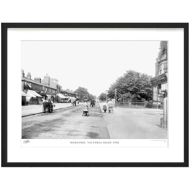 Romford, Victoria Road 1908 by Francis Frith - Single Picture Frame Print The Francis Frith Collection Size: 40cm H x 50cm W x 2.3cm D on Productcaster.