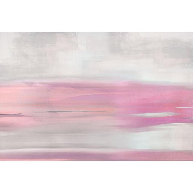 Pink Abstract Landscape by Jake Messina - Wrapped Canvas Art Prints Metro Lane Size: 81cm H x 122cm W on Productcaster.