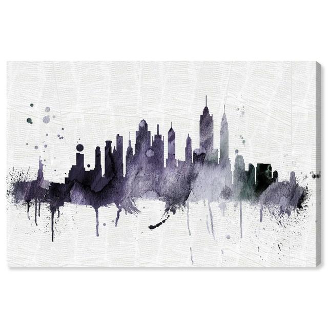 'Ny Skyline' Painting on Wrapped Canvas East Urban Home Size: 76 cm H x 114 cm W on Productcaster.