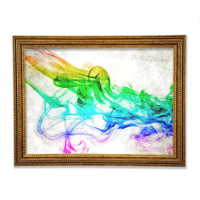 Colorful Smoke 3 Framed Print Ivy Bronx Size: 59.1cm H x 84.1cm W x 3cm D on Productcaster.