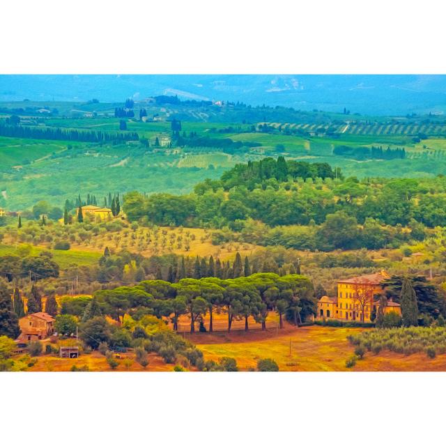 Tuscany Landscape 17 Stories Size: 61cm H x 91cm W on Productcaster.