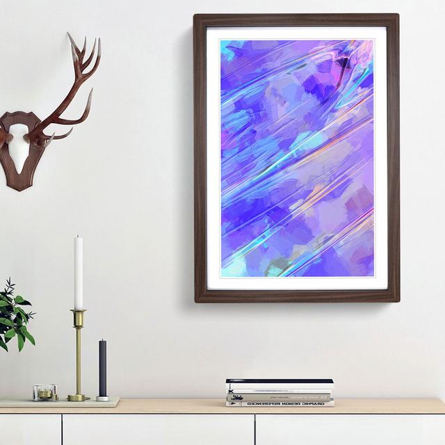 Sweet Mind in Abstract - Picture Frame Graphic Art Print East Urban Home Size: 48cm H x 36cm W x 2cm D, Frame Option: Walnut Framed on Productcaster.