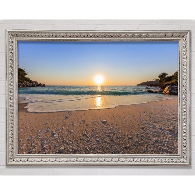 Sunrise On The Cove Framed Print Bright Star Size: 59.7cm H x 84.1cm W x 3cm D on Productcaster.