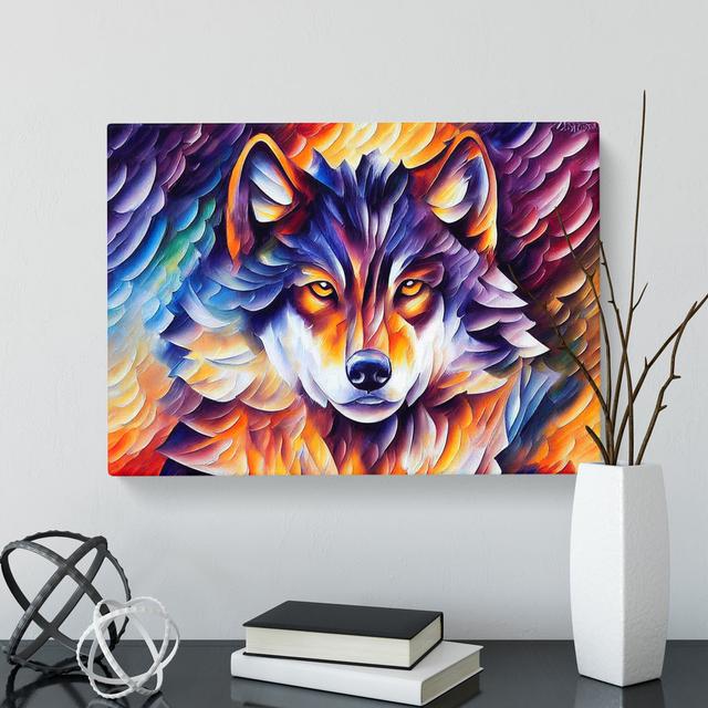 XXX-H1022-WF-10268X Wolf Painting Vol.3 - Wrapped Canvas Painting Alpen Home on Productcaster.