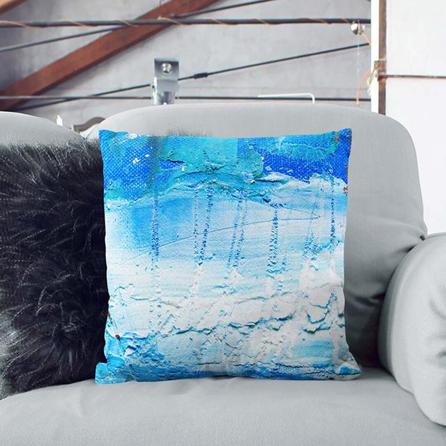 Abstract Art Painting Vol.480 by S.Johnson Cushion with Filling East Urban Home Size: 40 x 40 cm, Backing Colour: Stone on Productcaster.