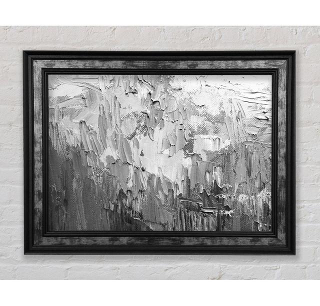 Black And White Acrylic Textures - Print Bright Star Size: 21cm H x 42cm W on Productcaster.