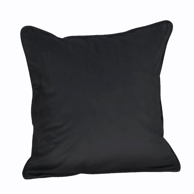 Husnida Square Scatter Cushion mit Füllung 17 Stories Farbe: Schwarz on Productcaster.