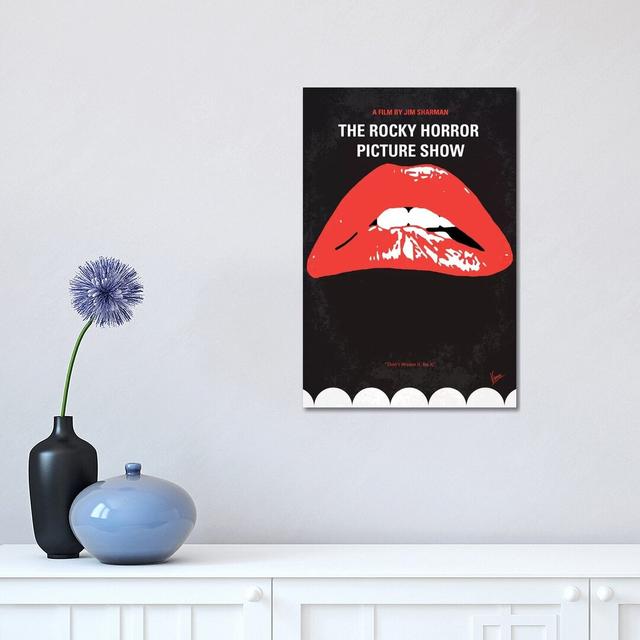 The Rocky Horror Picture Show Minimal Movie Poster Happy Larry Format: Wrapped Canvas, Size: 45.72cm H x 30.48cm W x 1.91cm D on Productcaster.