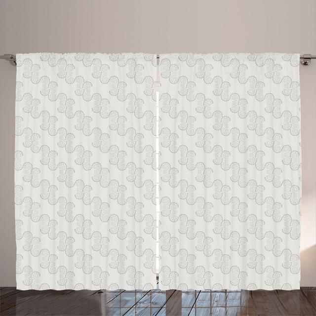 Polyester Semi Sheer Curtain Pair ColorD Shower Curtain on Productcaster.