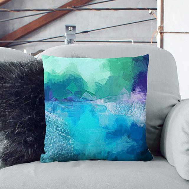 Aurora Borealis at Night Cushion with Filling East Urban Home Size: 55 x 55 cm on Productcaster.