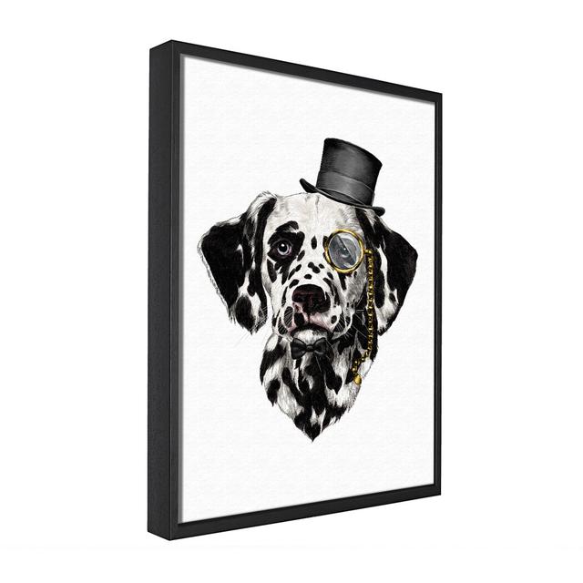 Clever Dalmation Dog - Single Picture Frame Graphic Art on Canvas Rosalind Wheeler Size: 50.8cm H x 81.3cm W x 10cm D on Productcaster.