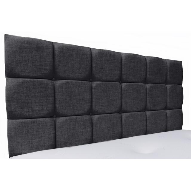 Lennart Upholstered Headboard 17 Stories Colour: Charcoal, Size: Small Double (4') on Productcaster.