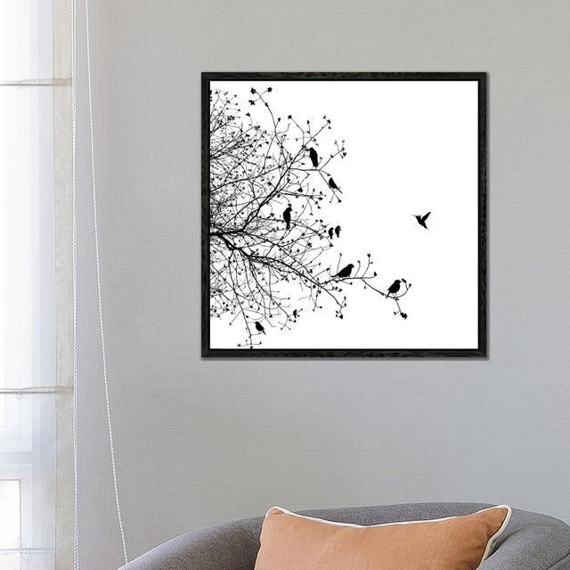 Birds I by GraphINC - Gallery-Wrapped Canvas Giclée on Canvas Corrigan Studio Size: 66.04cm H x 66.04cm W x 3.8cm D, Format: Wrapped Canvas on Productcaster.