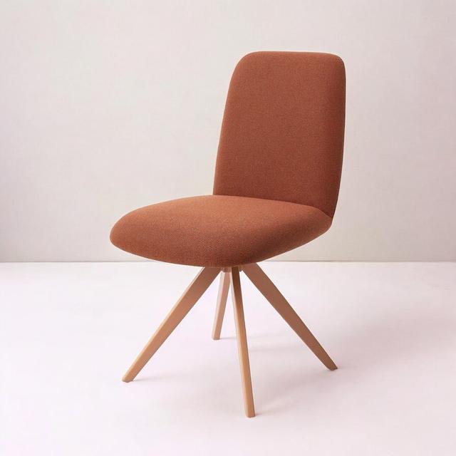 Taiwa Groovy Garam Dining Chair George Oliver Leg Colour: Peach, Upholstery Colour: Terracotta on Productcaster.