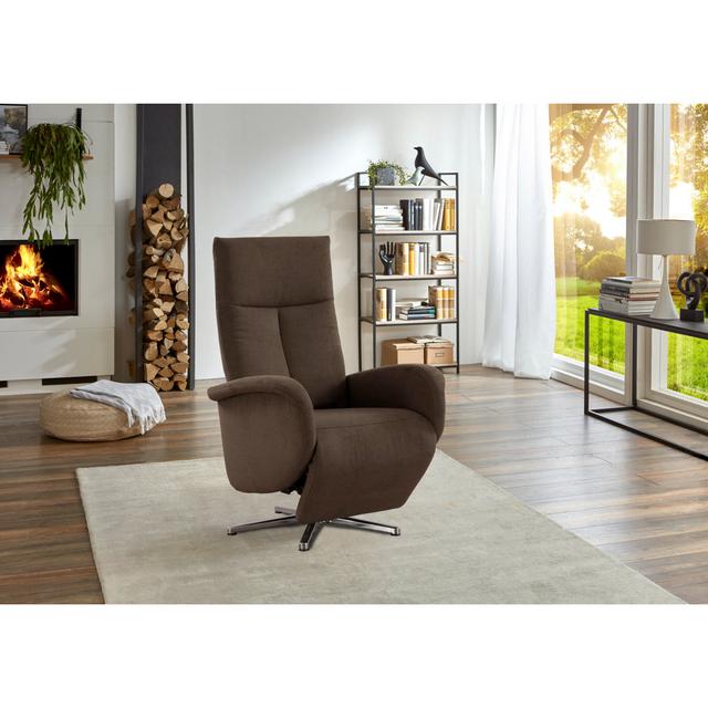 Elektrisch verstellbarer Relaxsessel Juma sit&more Polsterfarbe: Espresso on Productcaster.