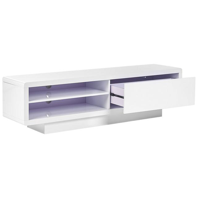 TV Stand White Abdoullah Ivy Bronx on Productcaster.