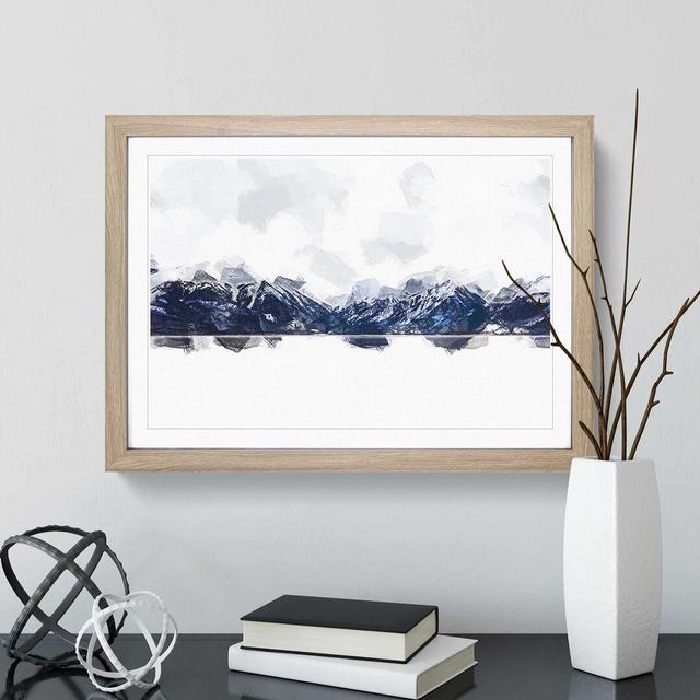 The Rocky Mountains in Colorado in Abstract - Picture Frame Graphic Art Print East Urban Home Size: 50cm H x 76cm W x 2cm D, Frame Option: Oak on Productcaster.