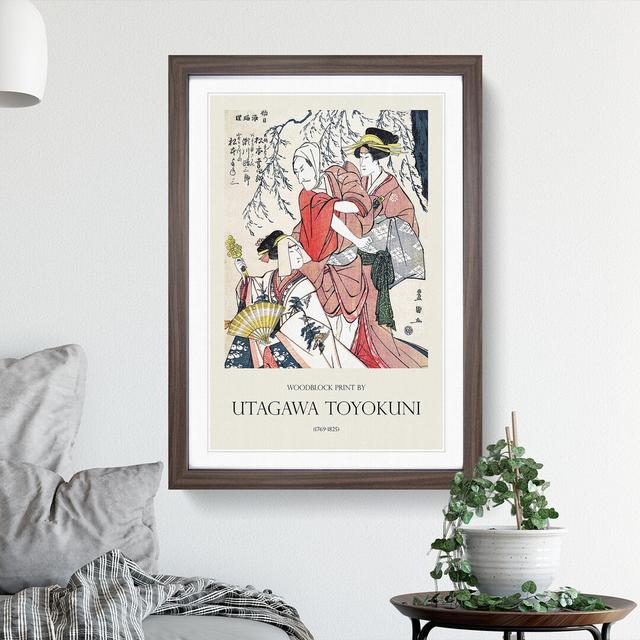 Three Actors by Utagawa Toyokuni - Picture Frame Painting East Urban Home Size: 48cm H x 36cm W x 2cm D, Frame Option: Walnut Framed on Productcaster.