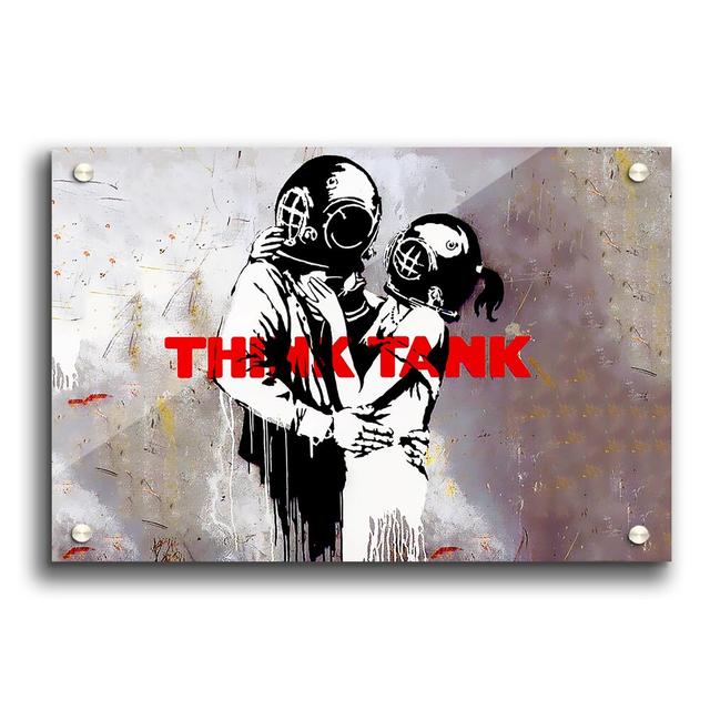 Think Tank by Banksy - Unframed Graphic Art Print on Acrylic East Urban Home Size: 59.4cm H x 84.1cm W on Productcaster.