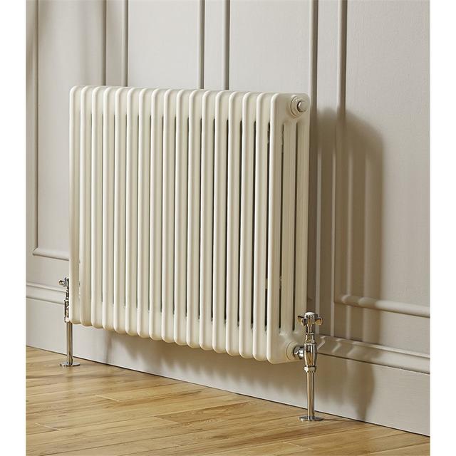 White Horizontal Radiator with 2 Columns 600mm (H) x 830mm (W) Bedford Sheds Radiator Cover Colour: White, Columns: 3, Size: 600mm (H) x 830mm (W) x on Productcaster.