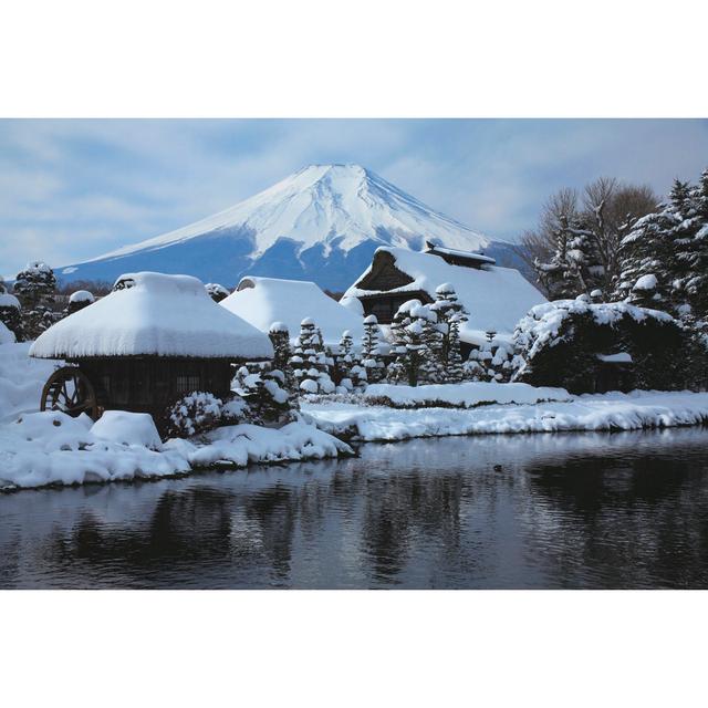 Oshino Hakkai and Mt. Fuji by Gyro - Wrapped Canvas Photograph Alpen Home Size: 61cm H x 91cm W on Productcaster.