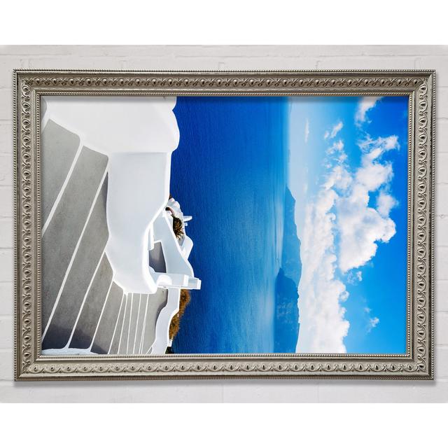 Ocean Steps Framed Print Highland Dunes Size: 84.1cm H x 118.9cm W on Productcaster.